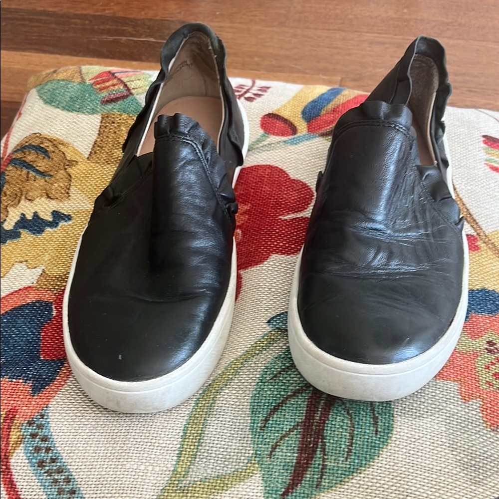 Kate Spade Black Leather Flats